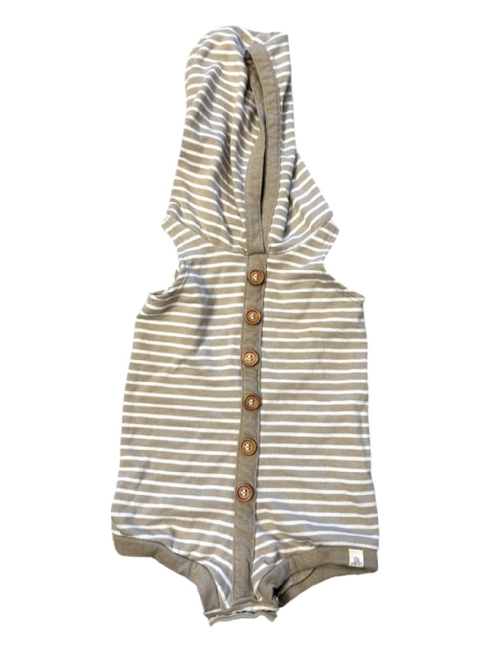 Lulu and Roo(Little Road Co) hooded button up romper